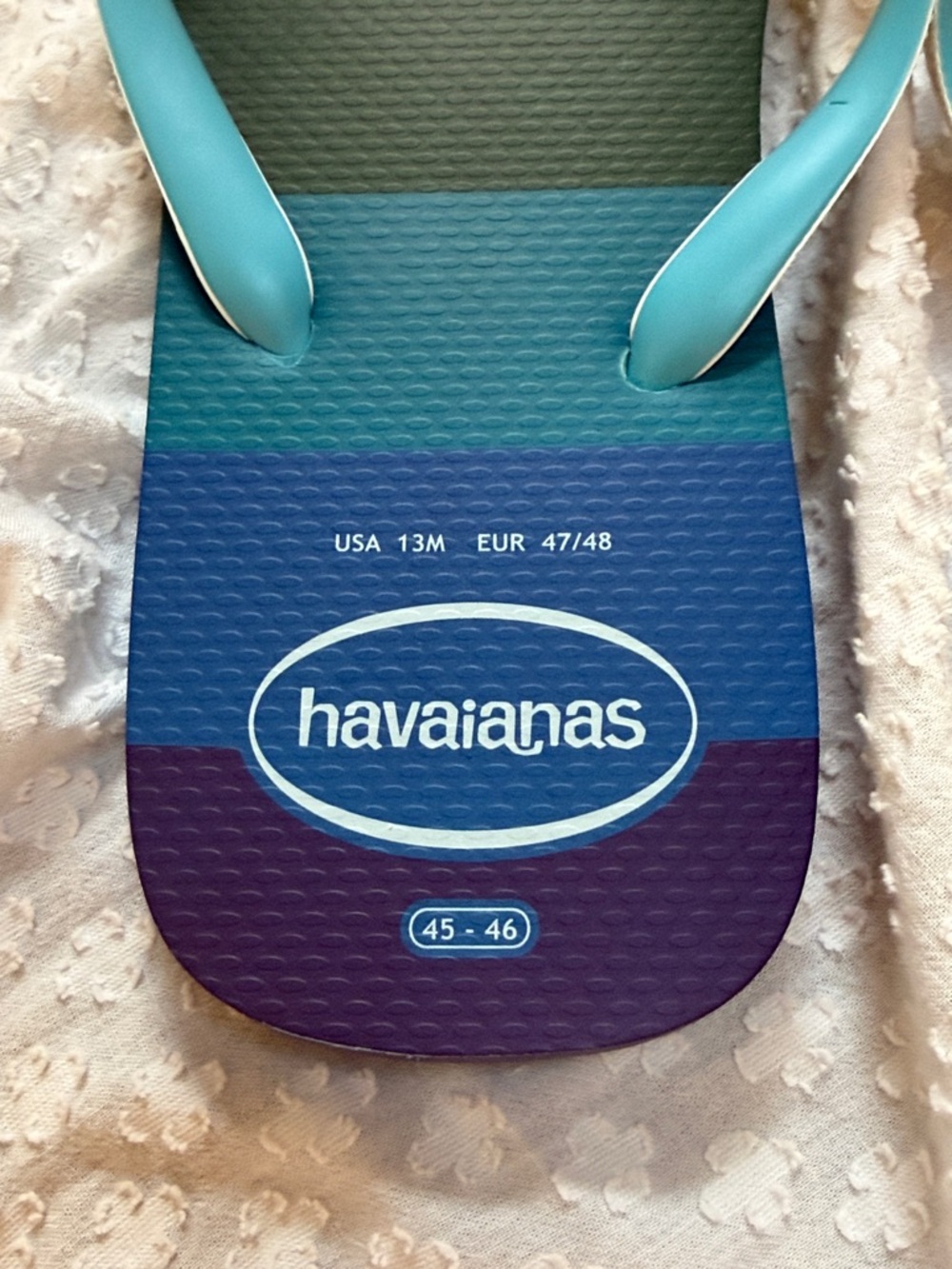 havaianas Rainbow Flip Flops SZ M 13 - Picture 5 of 9